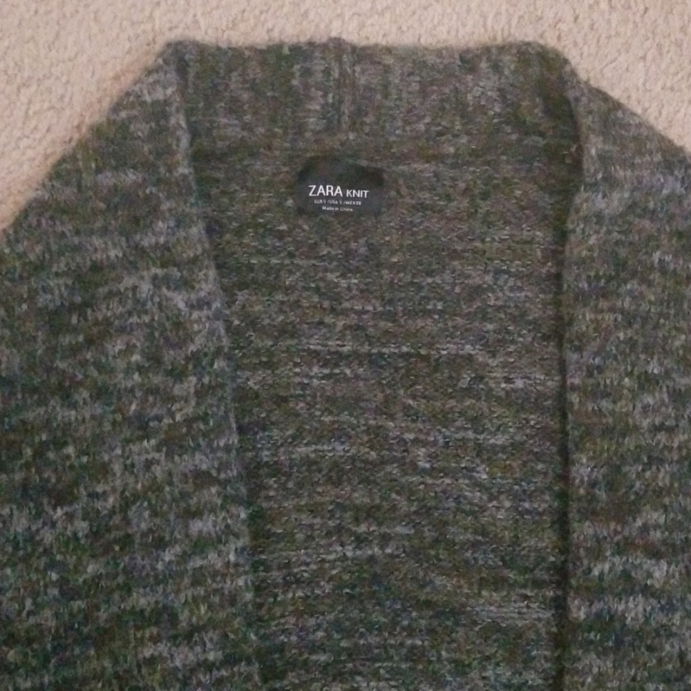 Zara Sweater Knit 2 Pocket Jacket-Size S - Picture 2 of 2